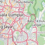 Peta lokasi: Kampung Cheras Baru, Malaysia untuk keperluan jadwal sholat