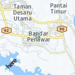 Peta lokasi: Bandar Penawar, Malaysia