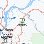 Peta lokasi: Limpio, Paraguay