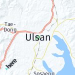 Peta lokasi: Ulsan, Korea Selatan