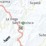 Peta lokasi: San Francisco, Kolombia