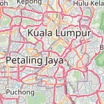 Peta lokasi: Seputeh, Malaysia untuk keperluan jadwal sholat