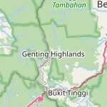 Peta lokasi: Genting Highlands, Malaysia untuk keperluan jadwal sholat