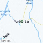 Peta lokasi: Marble Bar, Australia