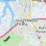 Peta lokasi: Choa Chu Kang, Singapura