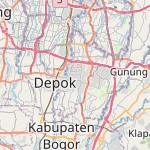 Peta lokasi: Sukma Jaya, Indonesia untuk keperluan jadwal sholat