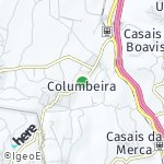 Peta lokasi: Columbeira, Portugal