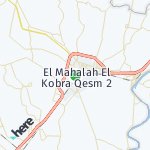 Peta wilayah El Mahalah El Kobra Qesm 2, Mesir