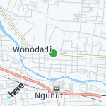 Peta lokasi: Wonodadi, Indonesia