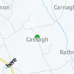 Peta lokasi: Cassagh, Irlandia