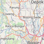 Peta lokasi: Kemang, Indonesia untuk keperluan jadwal sholat