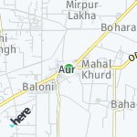 Peta lokasi: Aur, India