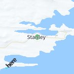 Peta wilayah Stanley, Kepulauan Falkland