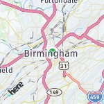 Peta lokasi: Birmingham, Amerika Serikat