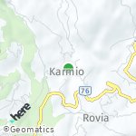 Peta lokasi: Karmio, Yunani