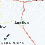Peta lokasi: Santa Ana, Guatemala