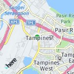 Peta lokasi: Tampines, Singapura