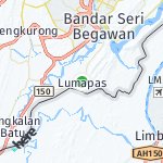Peta lokasi: Lumapas, Brunei Darussalam