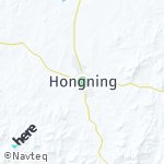 Peta lokasi: Hongning, Cina