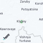 Peta lokasi: Klyany, Belarusia