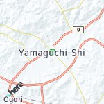 Peta lokasi: Yamaguchi-Shi, Jepang