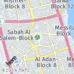 Peta lokasi: Sabah Al Salem-Block 8, Kuwait