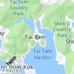 Peta wilayah Tai Tam, Hong Kong-Cina
