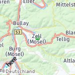 Peta lokasi: Zell (Mosel), Jerman