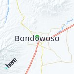Peta lokasi: Bondowoso, Indonesia