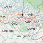 Peta lokasi: Santa Ana, Kosta Rika
