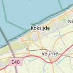 Peta lokasi: Sint-Idesbald, Belgia