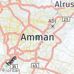 Peta lokasi: Amman, Yordania