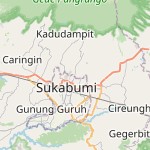 Peta lokasi: Sukabumi, Indonesia untuk keperluan jadwal sholat