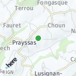 Peta lokasi: Touzan, Prancis