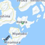 Peta lokasi: Hakata, Jepang