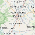 Peta lokasi: Kediri, Indonesia