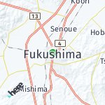 Peta lokasi: Fukushima, Jepang