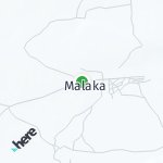 Peta lokasi: Malaka, Botswana