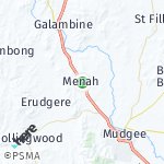 Peta lokasi: Menah, Australia