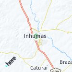 Peta lokasi: Inhumas, Brasil
