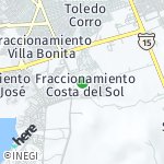 Peta lokasi: Fraccionamiento Costa del Sol, Meksiko