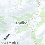 Peta wilayah Gymno, Yunani