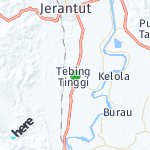 Peta lokasi: Tebing Tinggi, Malaysia