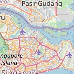 Peta lokasi: Punggol, Singapura untuk keperluan jadwal sholat