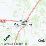 Peta lokasi: Rawa Mazowiecka, Polandia