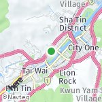 Peta wilayah Sha Tin, Hong Kong-Cina