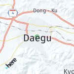 Peta lokasi: Daegu, Korea Selatan