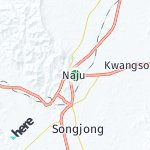 Peta lokasi: Naju, Korea Selatan