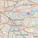 Peta lokasi: Greenwich, Inggris Raya untuk keperluan jadwal sholat