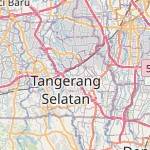 Peta lokasi: Ciputat, Indonesia untuk keperluan jadwal sholat